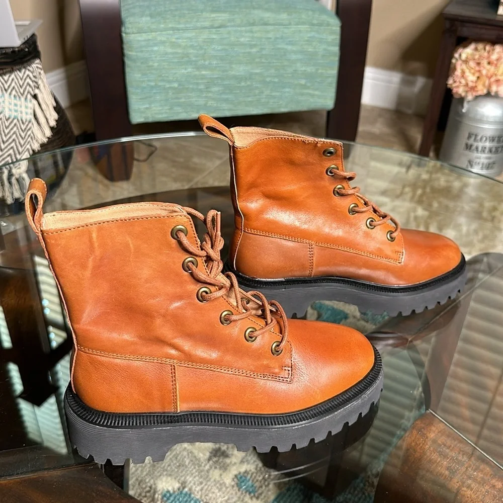 Madewell The Rayna Lace-Up Boot in Leather Sz‎ 6.5 & 8.5 - Picture 5 of 12